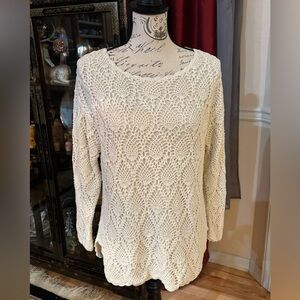 SOLD! Y2K Apostrophe Crochet Sweater